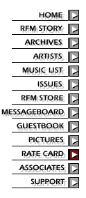 rate card menu